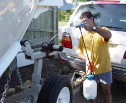 Boat Trailer Salt Corrosion removal from winch