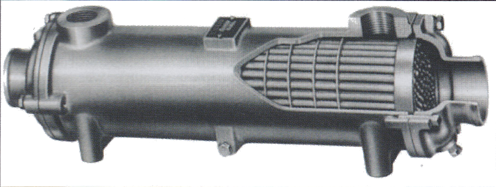 Heatexchange showing cutaway for corrosion