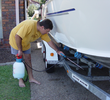 Boat Trailer Salt Corrosion treatment on trailer